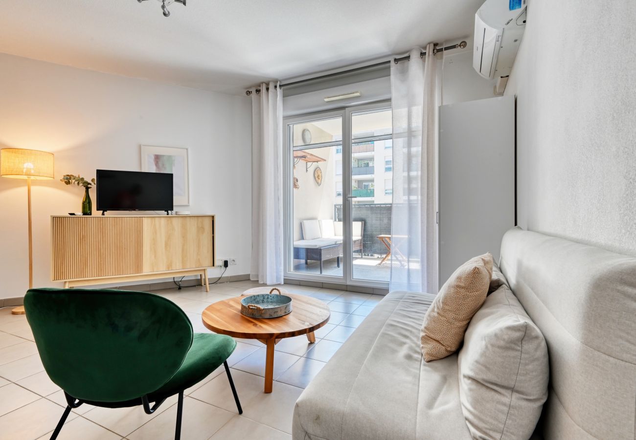 Appartement à Marseille - Paillas - T3 climatisé avec balcon et parking