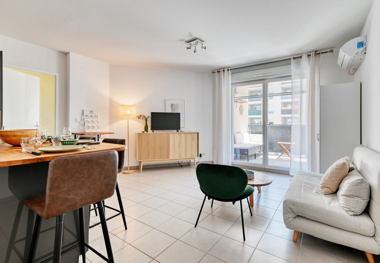 Appartement à Marseille - Paillas - T3 climatisé avec balcon et parking